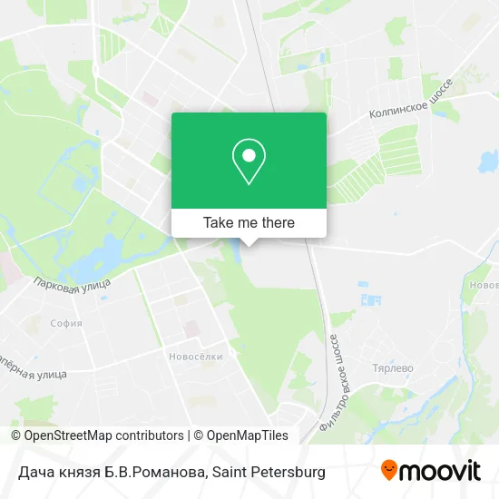 Дача князя Б.В.Романова map