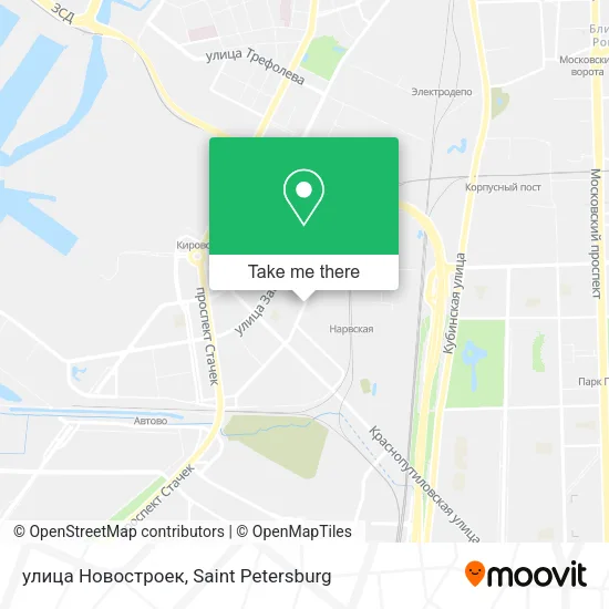 улица Новостроек map