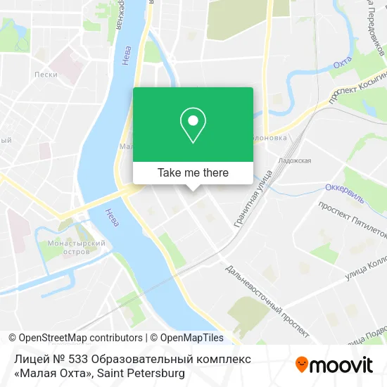 Лицей № 533 Образовательный комплекс «Малая Охта» map