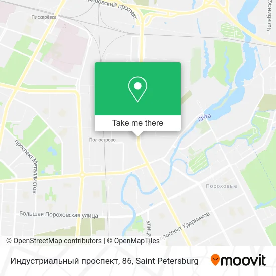 Индустриальный проспект, 86 map