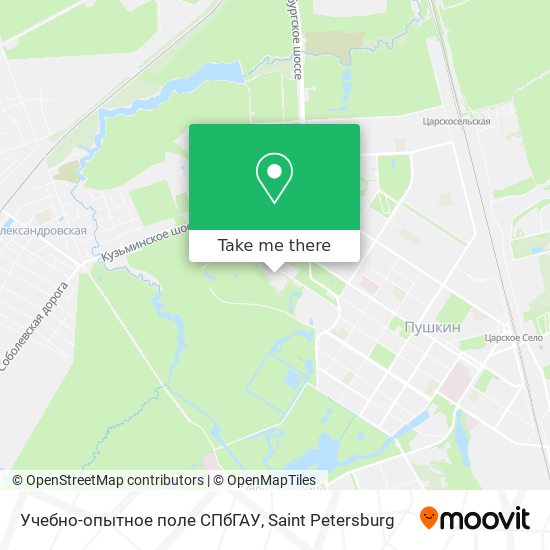 Учебно-опытное поле СПбГАУ map