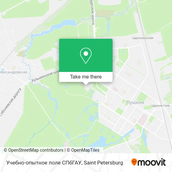 Учебно-опытное поле СПбГАУ map