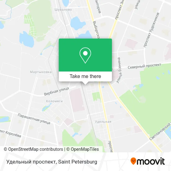 Удельный проспект map