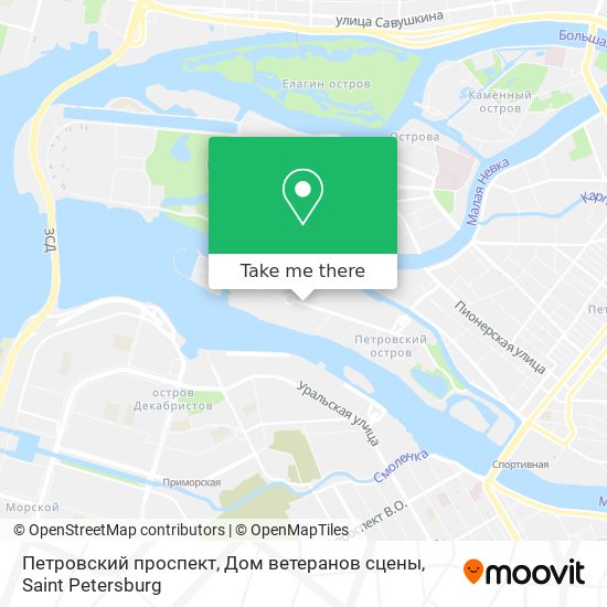 Петровский проспект, Дом ветеранов сцены map