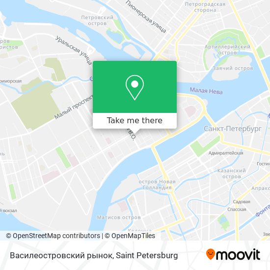 Василеостровский рынок map