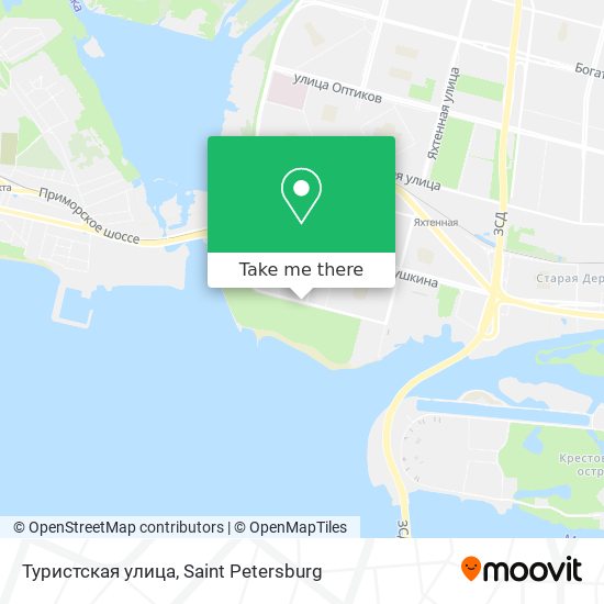 Туристская улица map