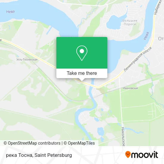 река Тосна map