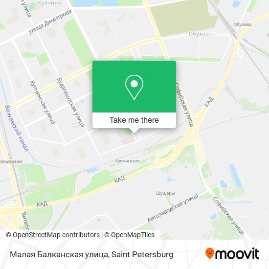 Малая Балканская улица map