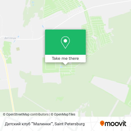 Детский клуб ""Малинки"" map