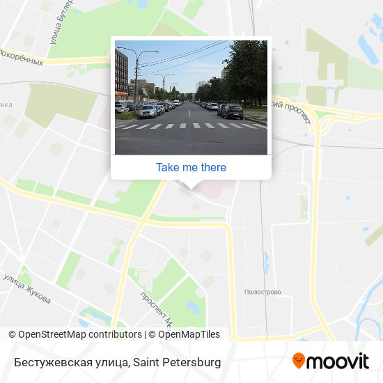 Бестужевская улица map