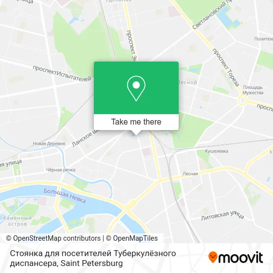 Стоянка для посетителей Туберкулёзного диспансера map