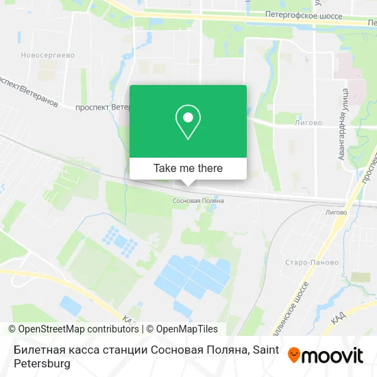 Билетная касса станции Сосновая Поляна map