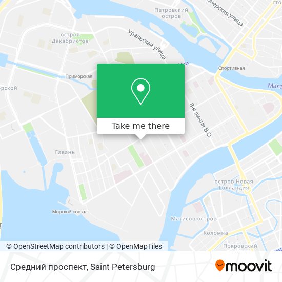 Средний проспект map