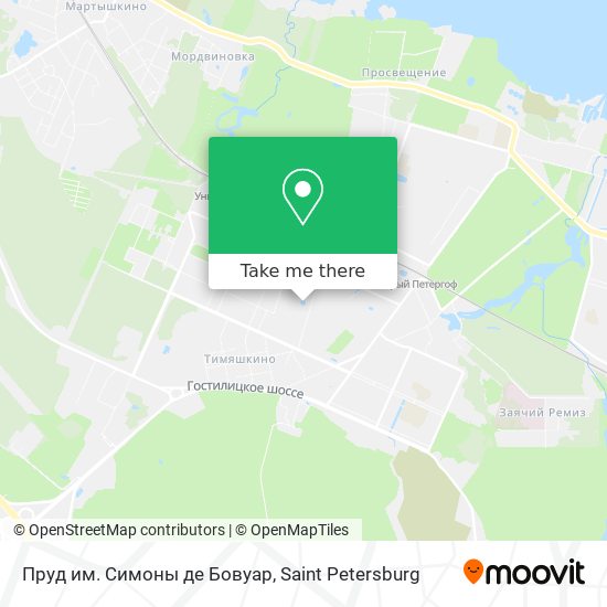 Пруд им. Симоны де Бовуар map