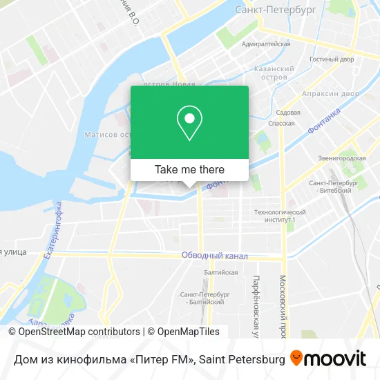 Дом из кинофильма «Питер FM» map