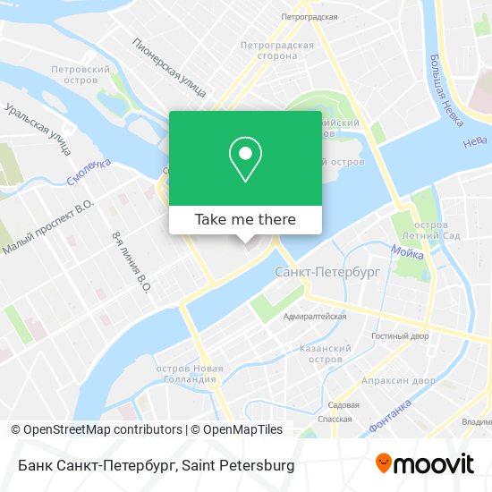 Банк Санкт-Петербург map