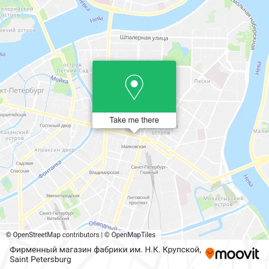 Фирменный магазин фабрики им. Н.К. Крупской map