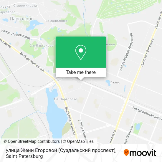 улица Жени Егоровой (Суздальский проспект) map