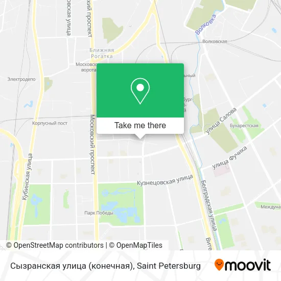 Сызранская улица (конечная) map