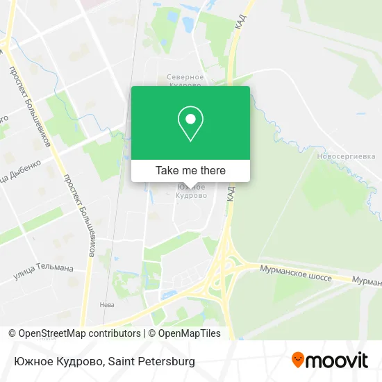 Южное Кудрово map