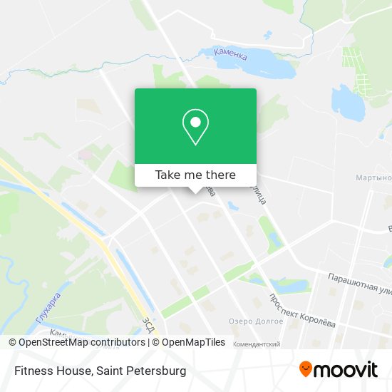 Fitness House map