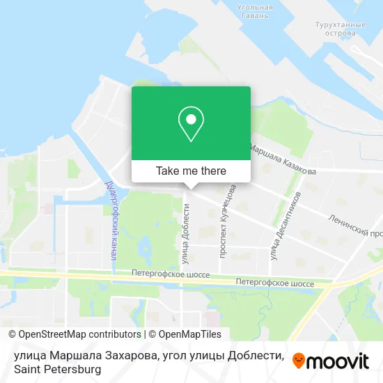 улица Маршала Захарова, угол улицы Доблести map