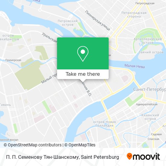 П. П. Семенову Тян-Шанскому map
