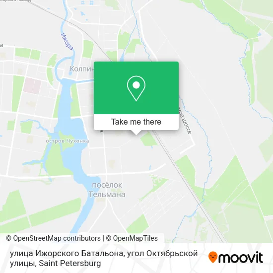 улица Ижорского Батальона, угол Октябрьской улицы map