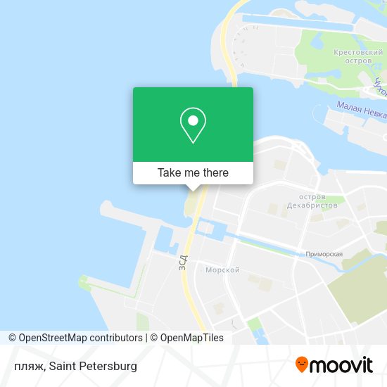 пляж map