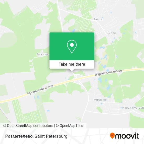 Разметелево map