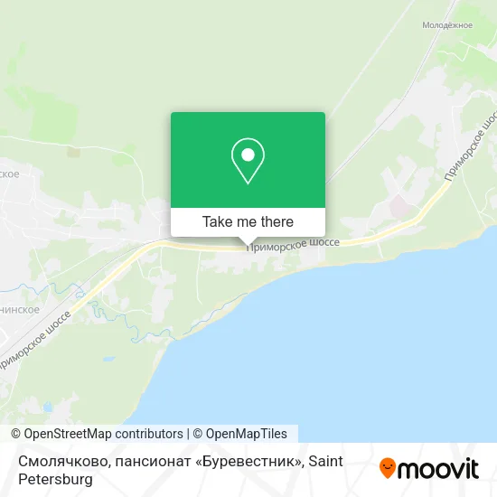 Смолячково, пансионат «Буревестник» map