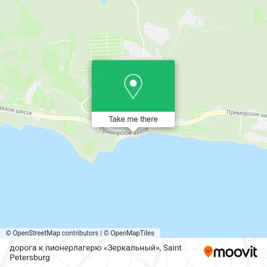 дорога к пионерлагерю «Зеркальный» map