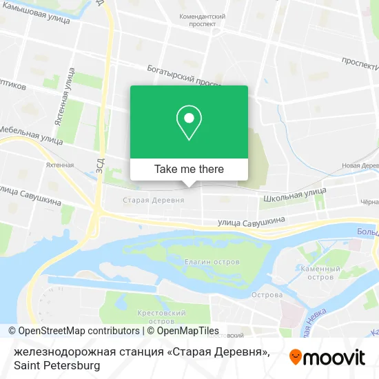 железнодорожная станция «Старая Деревня» map