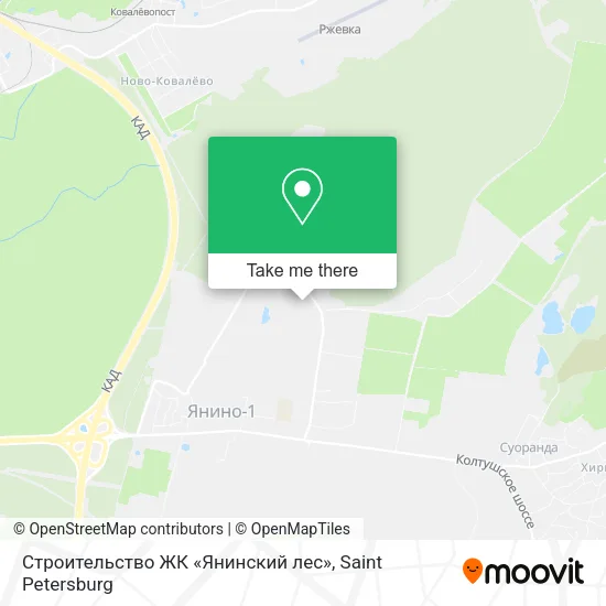 Строительство ЖК «Янинский лес» map