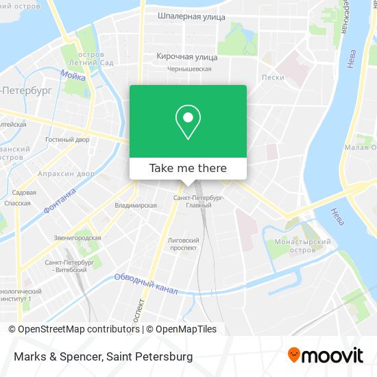 Marks & Spencer map
