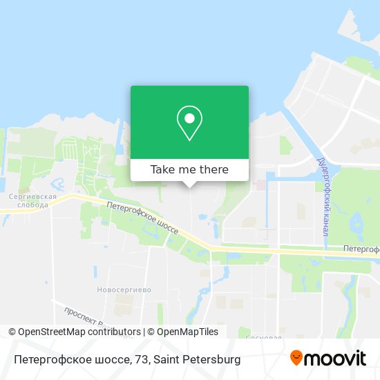 Петергофское шоссе, 73 map