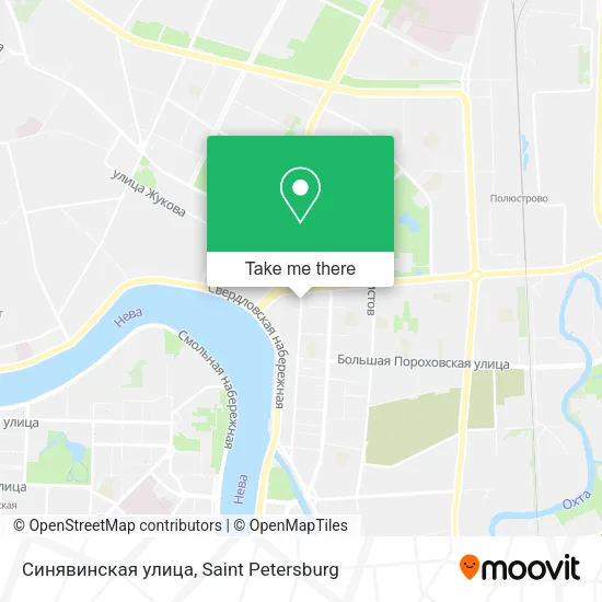 Синявинская улица map