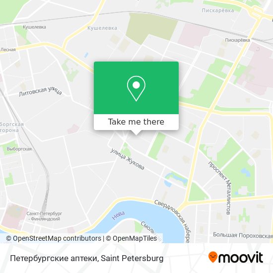 Петербургские аптеки map