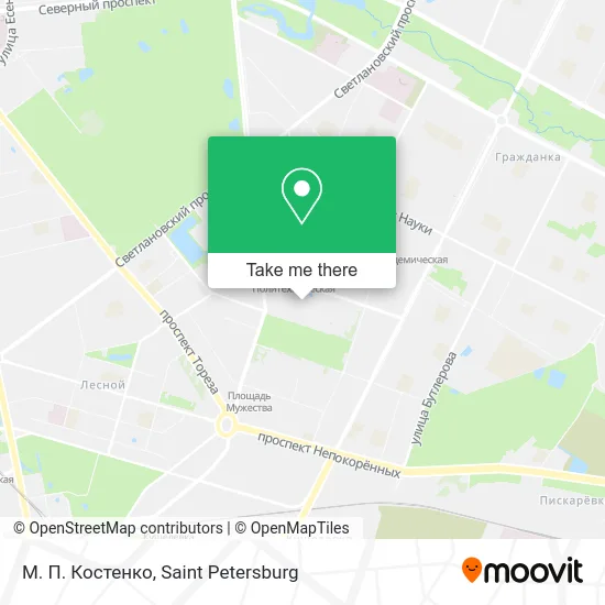 М. П. Костенко map