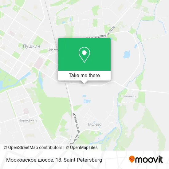 Московское шоссе, 13 map