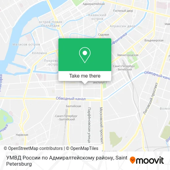 УМВД России по Адмиралтейскому району map