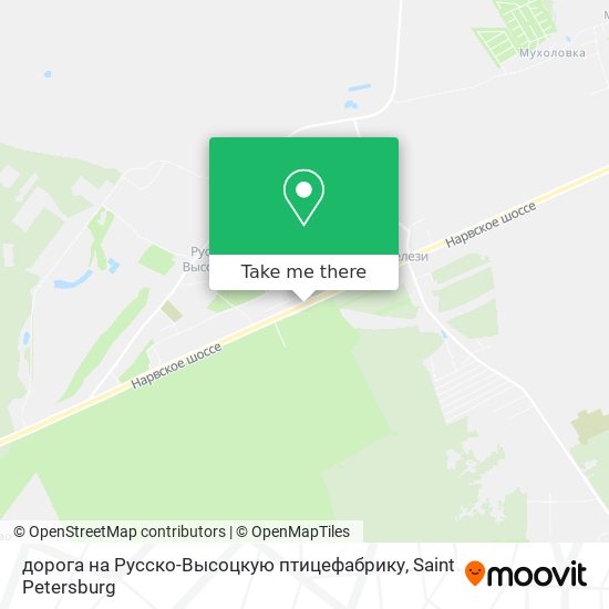 дорога на Русско-Высоцкую птицефабрику map