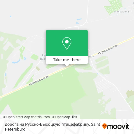 дорога на Русско-Высоцкую птицефабрику map