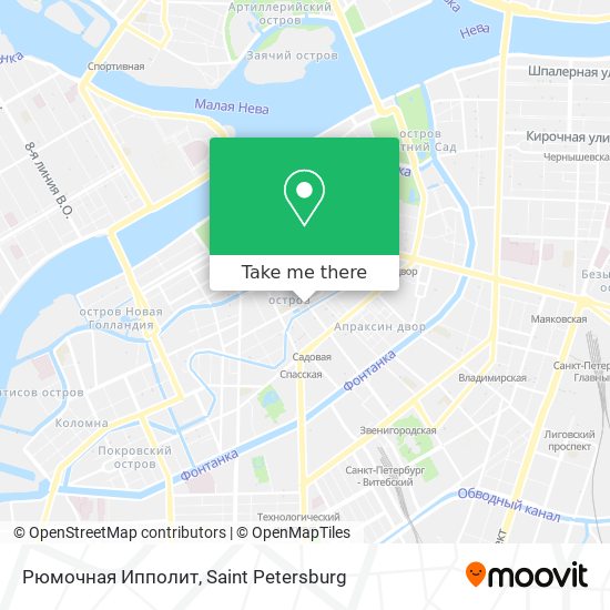 Рюмочная Ипполит map