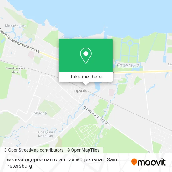 железнодорожная станция «Стрельна» map