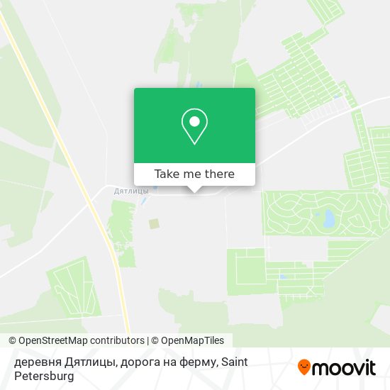 деревня Дятлицы, дорога на ферму map