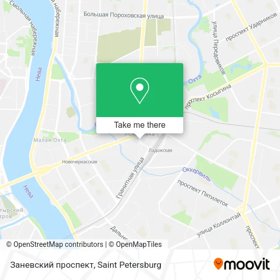 Заневский проспект map