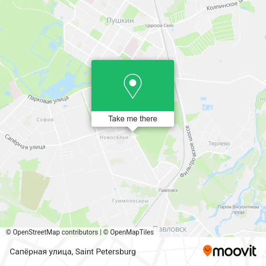 Сапёрная улица map