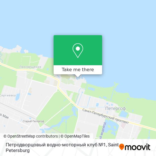 Петродворцовый водно-моторный клуб №1 map