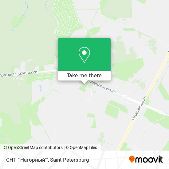 СНТ ""Нагорный"" map